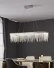 ANTELAO LED függeszték 39W 115x32cm króm/kristály