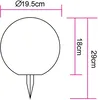 Szolár áttetsző gömb 15×0,06W LED D*