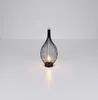 Szolár függeszték fém fekete belül @ borostyán filament izzóval IP44