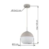 RAGUSA függeszték 1xE27, D:25 cm