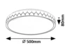 Malin,belt.menny. LED48W, D50cm