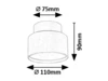 Ovidia,belt.menny. LED16W fekete
