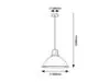 WILBOUR beltéri függeszték E27max 60W D36