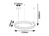 Silnora függ. LED35W D60cm fekete@