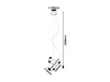 Alaric függ. LED3W H120cm fekete
