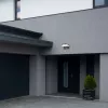 BATIDA kültéri fali LED 9W fekete mozgásérzékelős