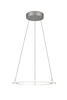 CROMER Függ. 38W LED 4400lm m.nikk