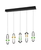 MINERVA Függ. 5x8W LED800lm2300+300