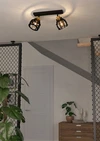 STILLINGTON 1 fali/mennyezeti lámpa E27 2x40W fekete