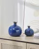 Dekor tárgy 14cm kék gránátalma@ SHIGAY