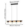 BAILRIGG Függeszték E27 4x40W fk/fa