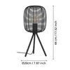 RINROE Asztali E27 1x40W fekete
