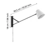 FORCADET Fali E27 1x40W fk/szürke