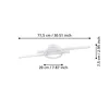 AMANDOLO LED CCT/RGBmenny 77,5cm fh