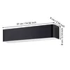 SANIA 4 LED fali 12W 3000K 1400Lm