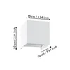 VALMONTONE LEDfali 2x1,5W 3000K400L