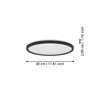 ROVITO LED-CCT menny O300 14,4W IP4@