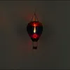 Szolár hőlégballon matt fekete IP44