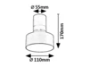 Ovidia,belt.menny. LED10W fekete