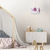Fowly függ. E27 1x40W,lila madár