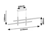 Severine,belt.függ. LED40W, L117cm