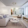Taneli mennyezeti LED 54W 48x48cm ötszög@