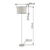 DELEON állólámpa homokszín, 1xE27
