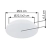 DONTE menny. LED fehér 3000-6500K