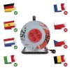 Kábeldob 25m 4 aljzat H05VV-F3x2,5mm2 IP20