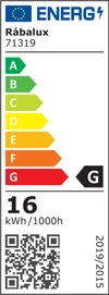Ovidia,belt.menny. LED16W fekete