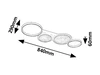 Aranis,belt.menny. LED40W, 84x29cm@