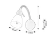 Soma bel.faliE14 1x40W,H20,5cm fek