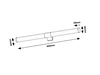 Zain,belt.fali, LED6W, L40cm, IP44