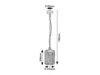 Tarpa kültéri függeszték E27 1x40W H74cm