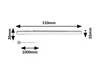 Bareg pultmeg. LED4W L31cm fehér@