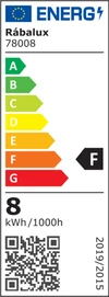 Bareg pultmeg. LED8W L59cm fehér@