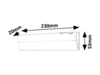 Jelora,belt.pultmeg. LED0,5W, L23cm