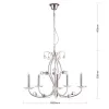 MOLECZ LU 2366/5 satin csillár (inkl. 5xG9/40W)