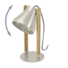 CAWTON Asztali E27 1x40W acél/rusz.