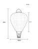 Szolár hőlégballon ezüstszínű IP44