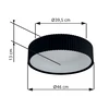 KEMP menny. LED fekete 2700-6000K