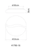 LETICIA LED mennyezeti,CCT,o: 330mm