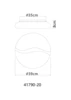 LETICIA LED mennyezeti,CCT,o: 390mm