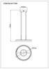 DELLA fém LED-es függeszték 1790lm