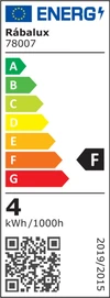 Bareg pultmeg. LED4W L31cm fehér@