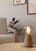 ASBY Asztali E27 40W világosbar/fa