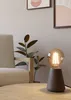 ASBY Asztali E27 40W sötétbarna fa