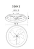 CELESTE Mennyezeti  ventilátor  LED 40W 230V CCT 3000-6500K