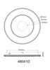 MARSH LED mennyezeti, CCT,1362lm
