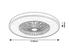 DALFON2 belt.ventilátor LED 72W 2100lm Távirányítóval